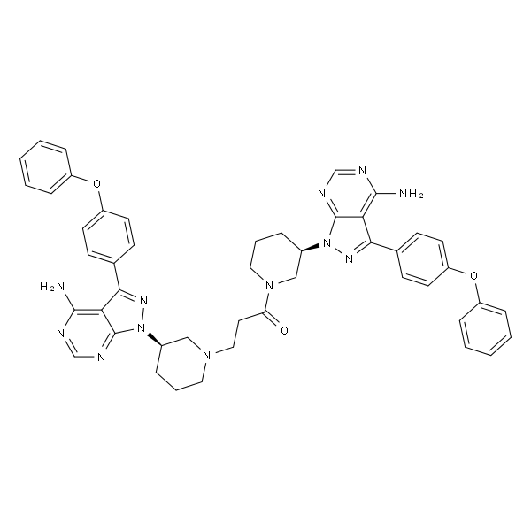1,3-双((R)-3-(4-氨基-3-(4-苯氧基苯基)-1H-吡唑并[3,4-d]嘧啶-1-基)哌啶-1-基)丙烷-1-酮（伊马替尼杂质）