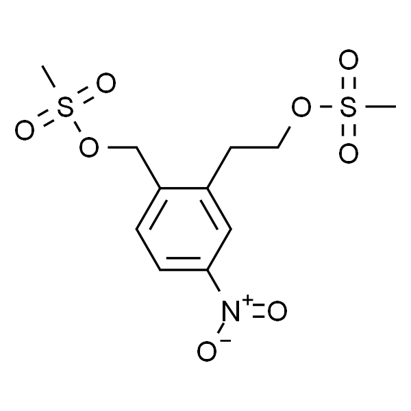 2-(2-(methylsulfonyloxy)ethyl)-4-nitrobenzyl (methanesulfonate)