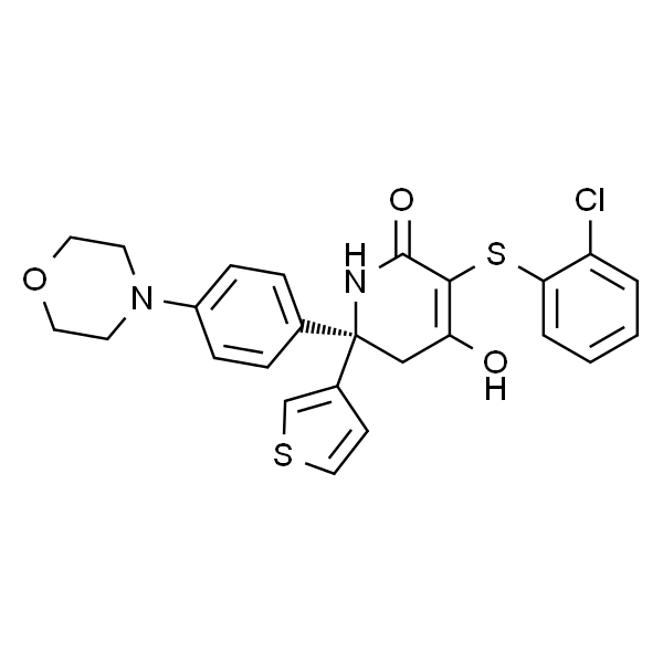 (R)-3-((2-氯苯基)硫基)-4-羟基-6-(4-吗啉苯基)-6-(噻吩-3-基)-5,6-二氢吡啶-2(1H)-酮