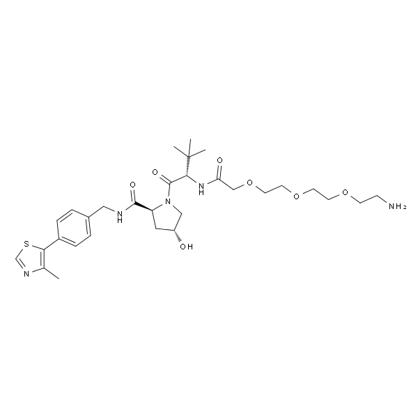 (2S,4R)-1-((S)-14-氨基-2-(叔丁基)-4-氧代-6,9,12-三氧杂-3-氮杂十四烷-1-酰基)-4-羟基-N-(4-(4-甲基噻唑-5-基)苄基)吡咯烷-2-甲酰胺