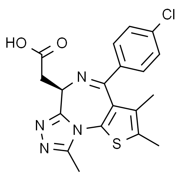6H-Thieno[3,2-f][1,2,4]triazolo[4,3-a][1,4]diazepine-6-acetic acid, 4-(4-chlorophenyl)-2,3,9-trimethyl-, (6R)-