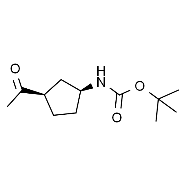 1-((3S,1R)-3-叔丁氧羰基氨基环戊基)-1-乙酮