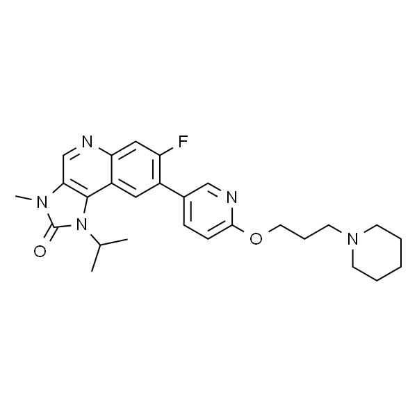 7-氟-1-异丙基-3-甲基-8-(6-(3-(哌啶-1-基)丙氧基)吡啶-3-基)-1H-咪唑并[4,5-c]喹啉-2(3H)-酮