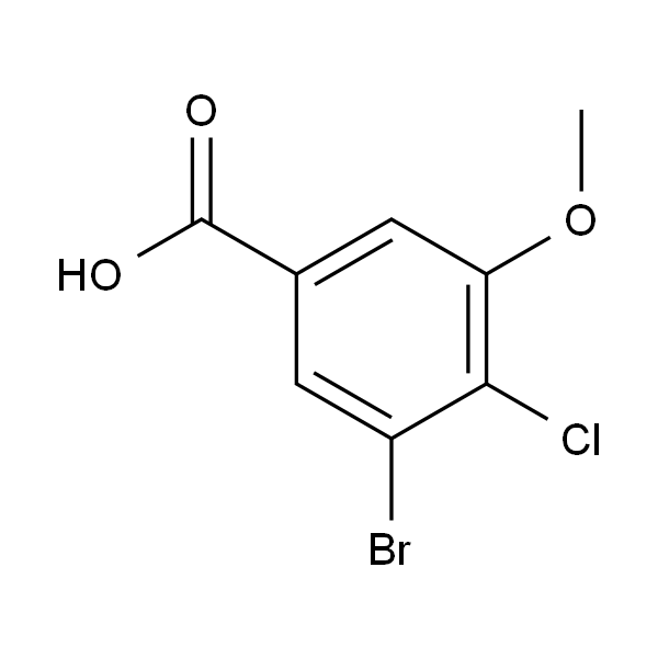 3-溴-4-氯-5-甲氧基苯甲酸