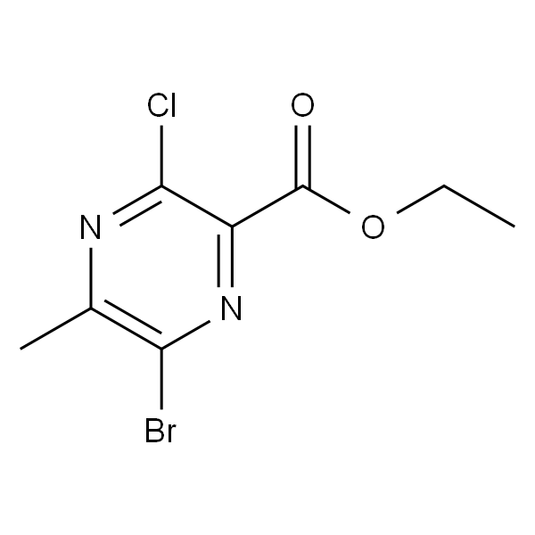 6-溴-3-氯-5-甲基吡嗪-2-羧酸乙酯
