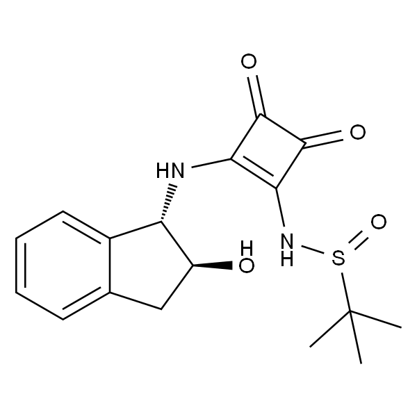 N-(2-((1S,2S)-2-羟基-2,3-二氢-1H-茚-1-基)氨基)-3,4-二氧环己烷-1-烯-1-基)-2-甲基丙烷-2-亚砜酰胺