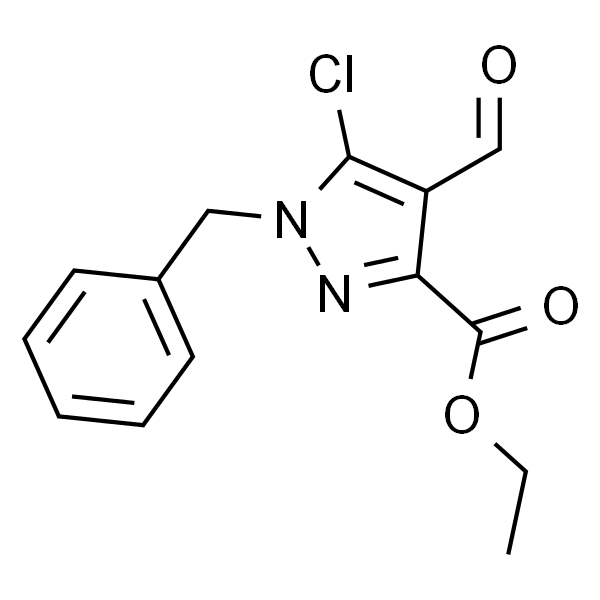 1-苄基-5-氯-4-甲酰基-1H-吡唑-3-羧酸乙酯