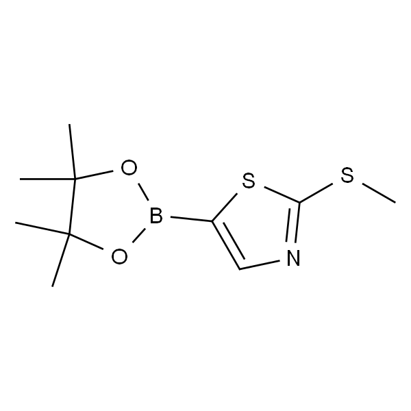 2-(甲基硫烷基)-5-(4,4,5,5-四甲基-1,3,2-二氧杂硼戊烷-2-基)-1,3-噻唑
