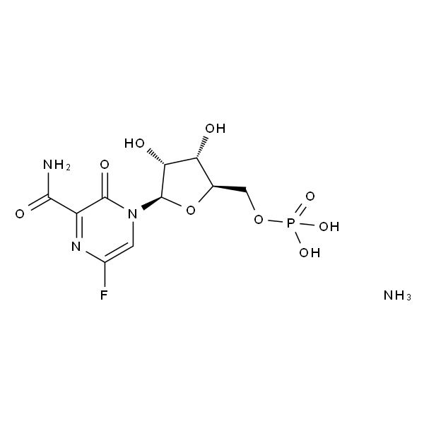 6-氟-3,4-二氢-3-氧代-4-(5-O-膦酰基-Β-D-呋喃核糖)-2-吡嗪甲酰胺,铵盐 (1:1)
