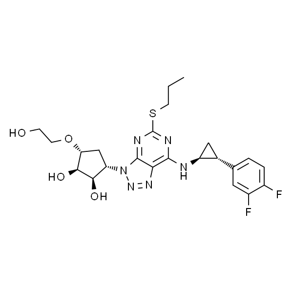 (1R,2R,3S,5R)-3-(7-(((1S,2R)-2-(3,4-二氟苯基)环丙基)氨基)-5-(丙硫基)-3H-[1,2,3]三唑并[4,5-d]嘧啶-3-基)-5-(2-羟基乙氧基)环戊烷-1,2-二醇