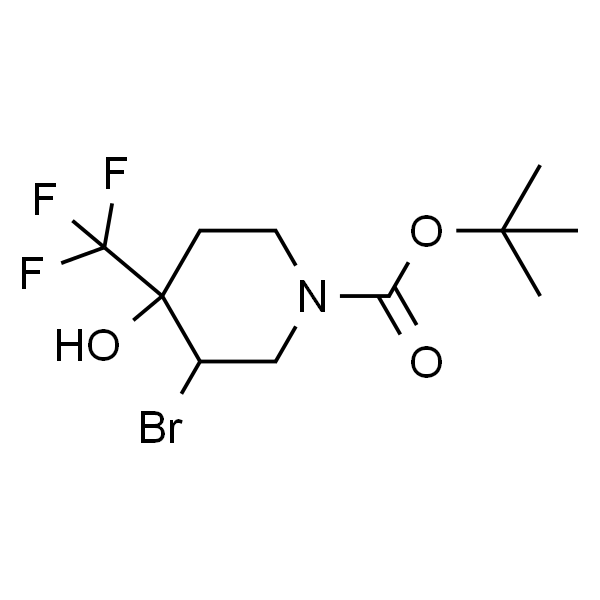 tert-butyl 3-bromo-4-hydroxy-4-(trifluoromethyl)piperidine-1-carboxylate
