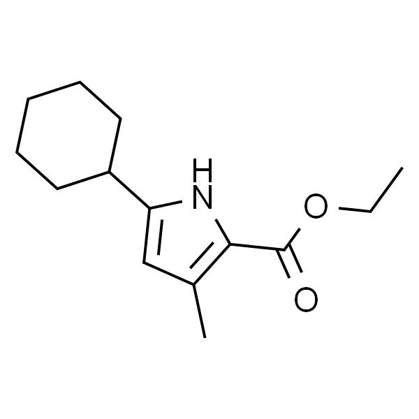 5-环己基-3-甲基-1H-吡咯-2-羧酸乙酯