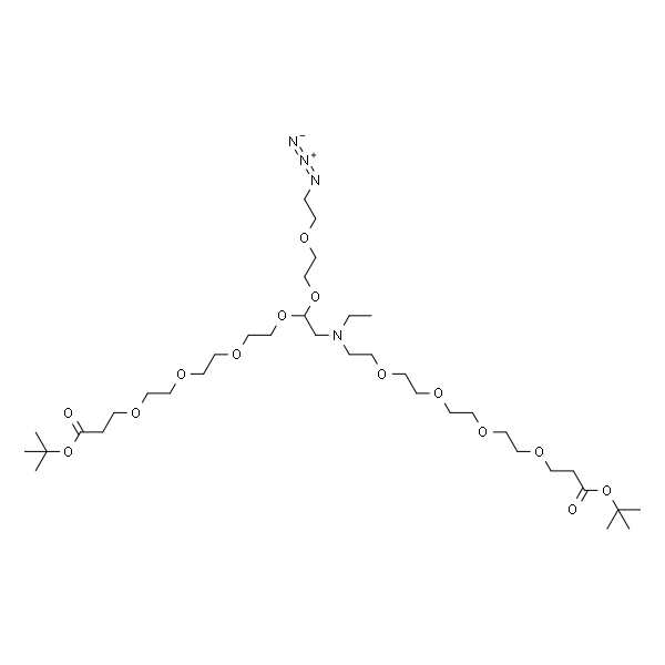 N-(Azido-PEG2)-N-bis(PEG4-Boc)