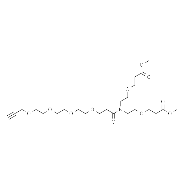N-(Propargyl-PEG4-carbonyl)-N-bis(PEG1-methylester)