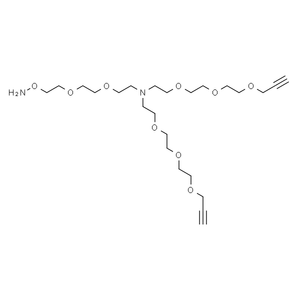 N-(Aminooxy-PEG2)-N-bis(PEG3-propargyl)