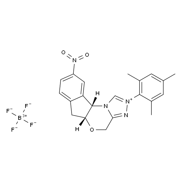 (5aR,10bS)-2-均三甲苯基-9-硝基-5a,10b-二氢-4H,6H-茚并[2,1-b][1,2,4]三唑并[4,3-d][1,4]恶嗪-2-鎓四氟硼酸盐