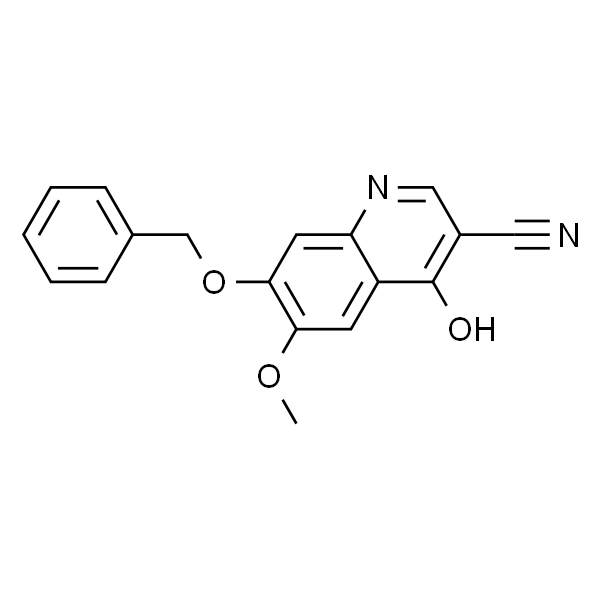 3-Quinolinecarbonitrile, 4-hydroxy-6-methoxy-7-(phenylmethoxy)-