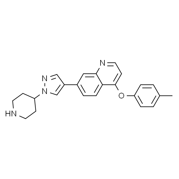 7-(1-(哌啶-4-基)-1H-吡唑-4-基)-4-(对-甲苯基氧基)喹啉