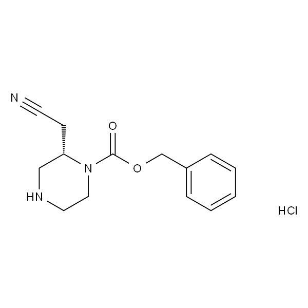 (S)-2-(氰基甲基)哌嗪-1-羧酸苄酯盐酸盐