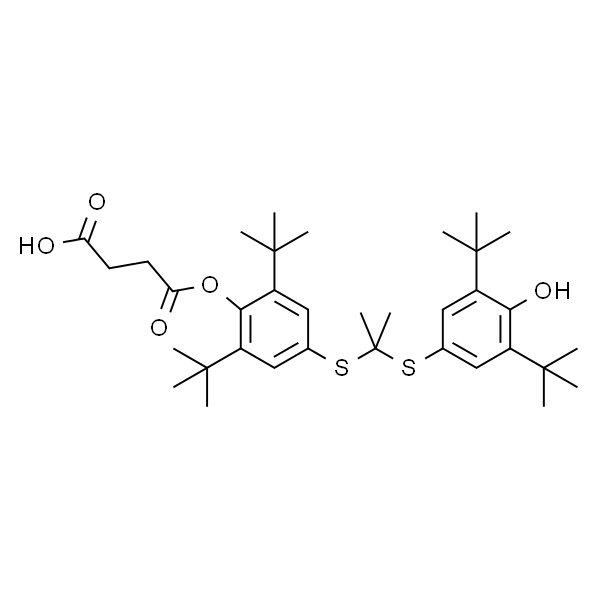 4-(2,6-二-叔丁基-4-((2-((3,5-3,5-二-叔丁基-4-羟基苯基)硫基)丙-2-基)硫基)苯氧基)-4-氧代丁酸