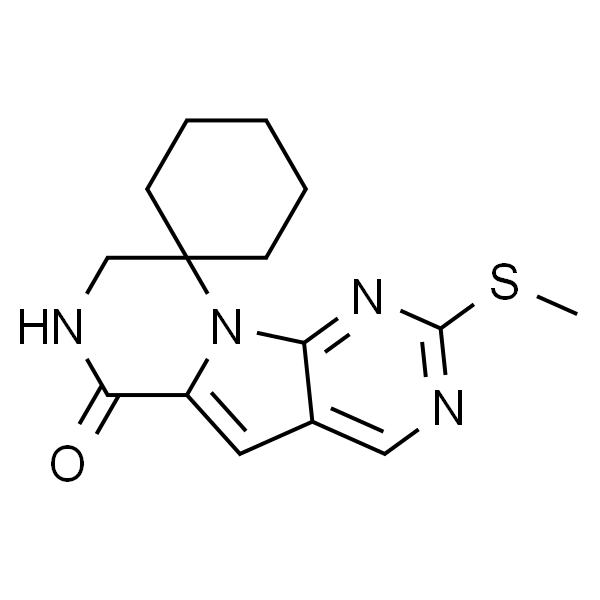 2''-(甲硫基)-7'',8''-二氢-6''H-螺[环己烷-1,9''-吡嗪并[1'',2'':1,5]吡咯并[2,3-d]嘧啶]-6''酮