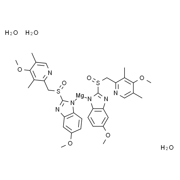 镁,双[6-甲氧基-2-[(S)-[(4-甲氧基-3,5-二甲基-2-吡啶基)甲基]亚磺酰基-κO]-1H-苯并咪唑并-κN3] - ,水合物(1:3),(T-4)-