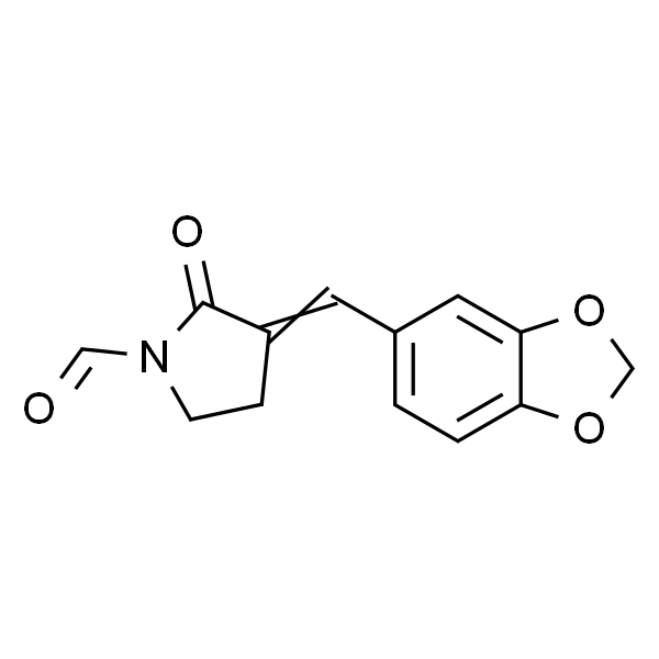 3-(苯并[d][1,3]二氧杂环戊烯-5-基亚甲基)-2-氧代吡咯烷-1-甲醛