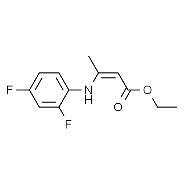 2-Butenoic acid, 3-[(2,4-difluorophenyl)amino]-, ethyl ester