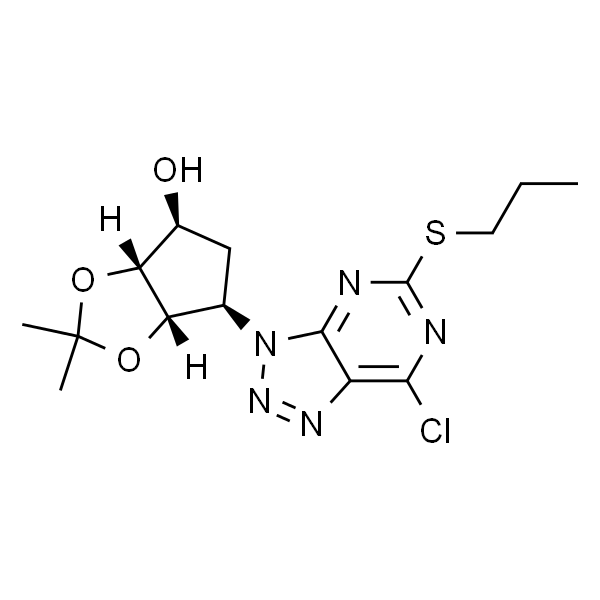 (3aR,4S,6R,6aS)-6-(7-chloro-5-(propylthio)-3H-[1,2,3]triazolo[4,5-d]pyrimidin-3-yl)-2,2-dimethyltetrahydro-3aH-cyclopenta[d][1,3]dioxol-4-ol