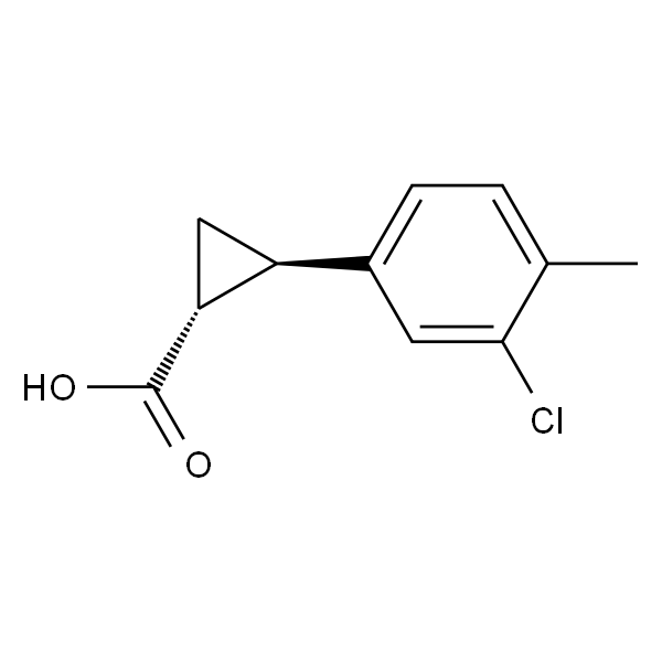 反式-2-（3-氯-4-甲基苯基）环丙烷-1-羧酸