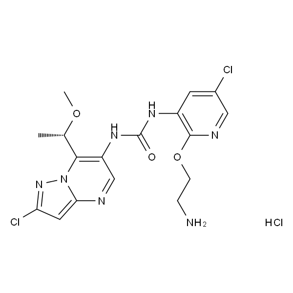 (S)-1-(2-(2-氨基乙氧基)-5-氯吡啶-3-基)-3-(2-氯-7-(1-甲氧基乙基)吡唑并[1,5-a]嘧啶-6-基)脲盐酸盐