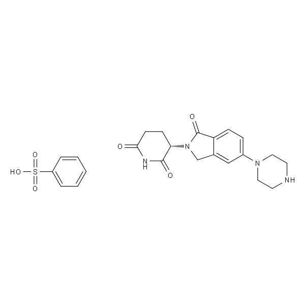 (S)-3-(1-氧代-5-(哌嗪-1-基)异吲哚啉-2-基)哌啶-2,6-二酮苯磺酸盐