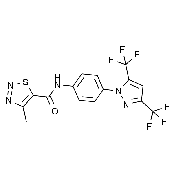 N-(4-(3,5-二(三氟甲基)-1H-吡唑-1-基)苯基)-4-甲基-1,2,3-噻二唑-5-甲酰胺