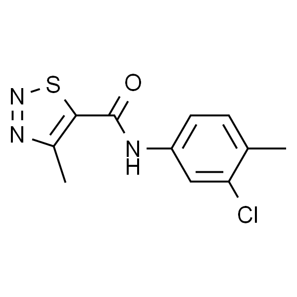 N-(3-氯-4-甲基苯基)-4-甲基-1,2,3-噻二唑-5-甲酰胺