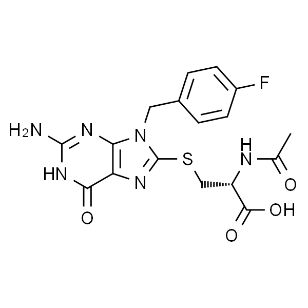 N-乙酰基-S-(2-氨基-9-(4-氟苄基)-6-氧代-6,9-二氢-1H-嘌呤-8-基)-L-半胱氨酸