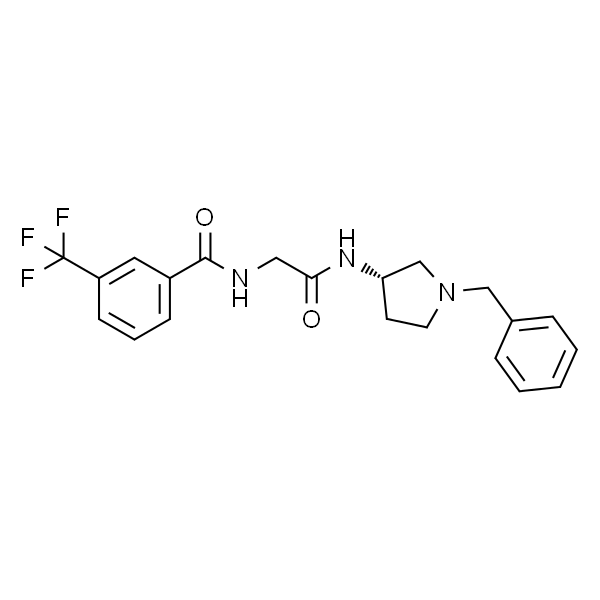 Benzamide, N-[2-oxo-2-[[(3S)-1-(phenylmethyl)-3-pyrrolidinyl]amino]ethyl]-3-(trifluoromethyl)-