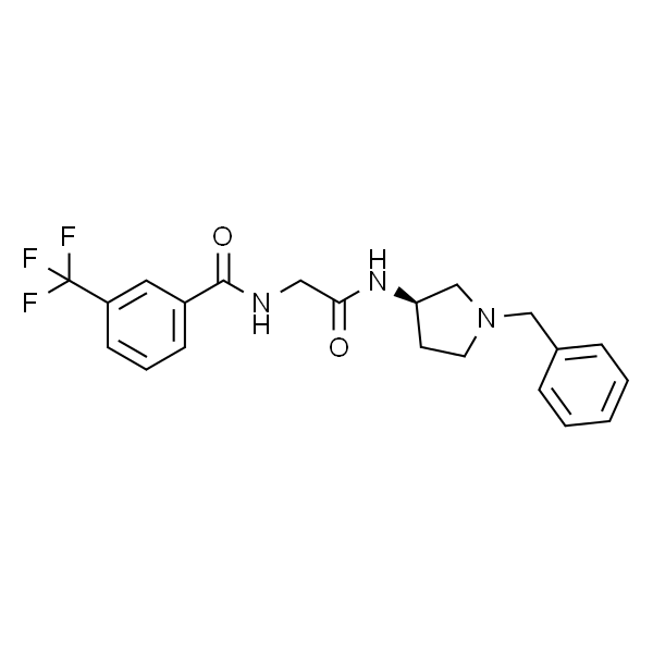 Benzamide, N-[2-oxo-2-[[(3R)-1-(phenylmethyl)-3-pyrrolidinyl]amino]ethyl]-3-(trifluoromethyl)-