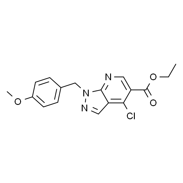 4-氯-1-(4-甲氧基苄基)-1H-吡唑并[3,4-b]吡啶-5-羧酸乙酯