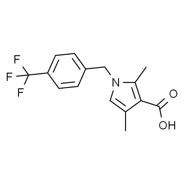 2,4-二甲基-1-(4-(三氟甲基)苄基)-1H-吡咯-3-羧酸