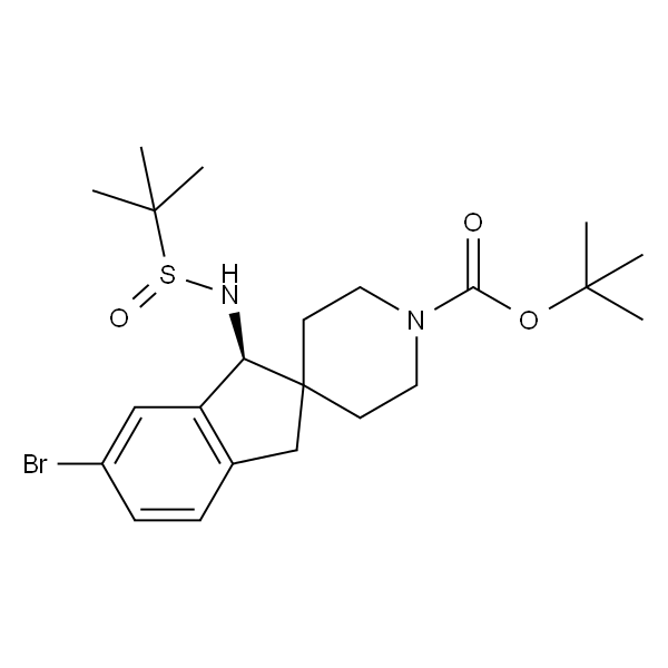 (S)-叔丁基6-溴-1-((R)-1,1-二甲基乙基亚砜酰胺)-1,3-二氢螺环[茚-2,4''-哌啶]-1''-羧酸盐