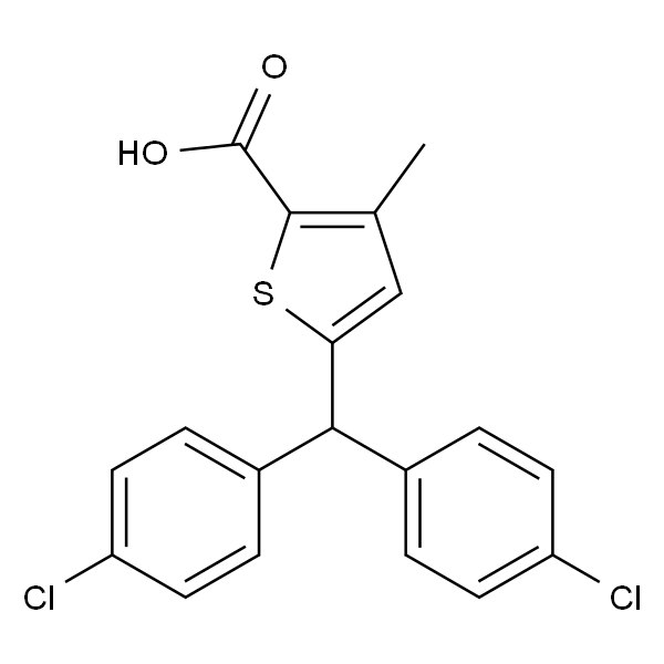 5-(双(4-氯苯基)甲基)-3-甲基噻吩-2-羧酸