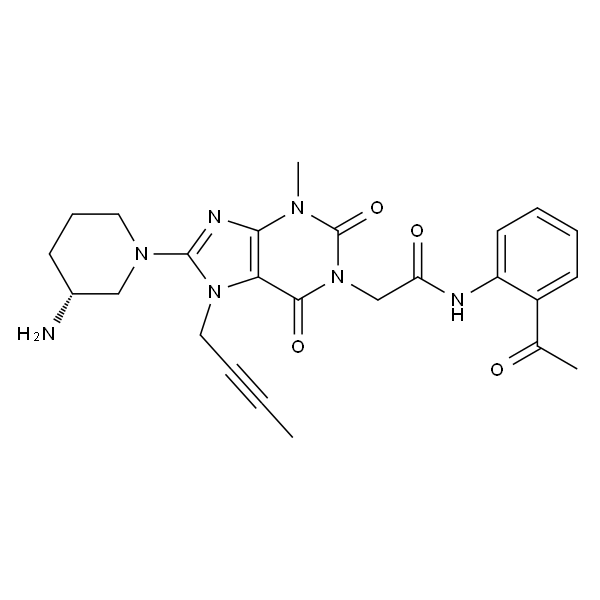 (R)-N-(2-乙酰基苯基)-2-(8-(3-氨基哌啶-1-基)-7-(丁-2-炔-1-基)-3-甲基-2,6-二氧-2,3,6,7-四氢-1H-嘌呤-1-基)乙酰胺（利格列汀杂质）