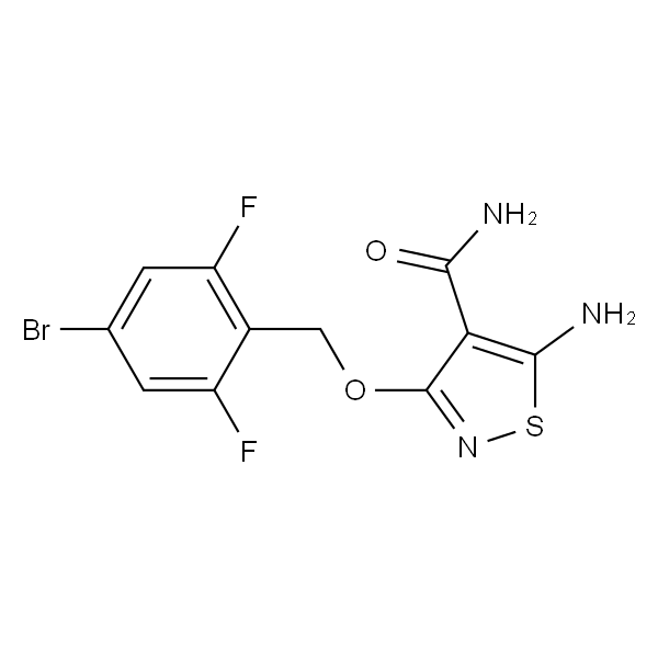 5-氨基-3-((4-溴-2,6-二氟苄基)氧基)异噻唑-4-甲酰胺
