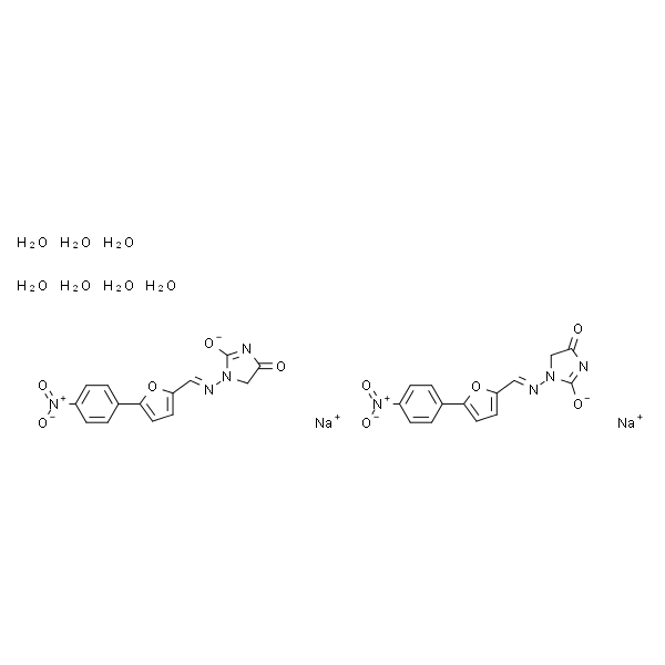 4-羟基-1-(((5-(4-硝基苯基)呋喃-2-基)亚甲基)氨基)-1H-咪唑-2(5H)-酮钠水合物