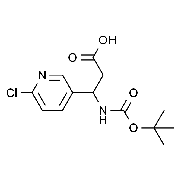 3-((叔丁氧羰基)氨基)-3-(6-氯吡啶-3-基)丙酸