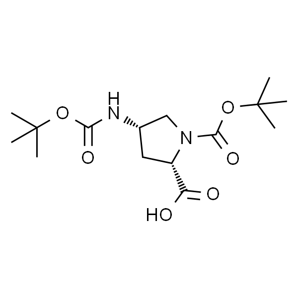 (2S,4S)-1-(叔丁氧基羰基)-4-((叔丁氧基羰基)氨基)吡咯烷-2-羧酸