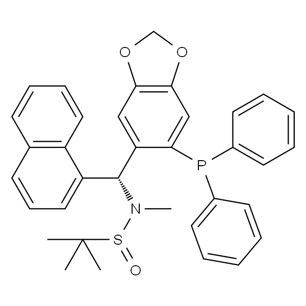[S(R)]-N-[(R)-[6-(二苯基膦)苯并[d][1,3]-二氧戊环-5基]-1-萘基甲基]-N-甲基-2-叔丁基亚磺酰胺