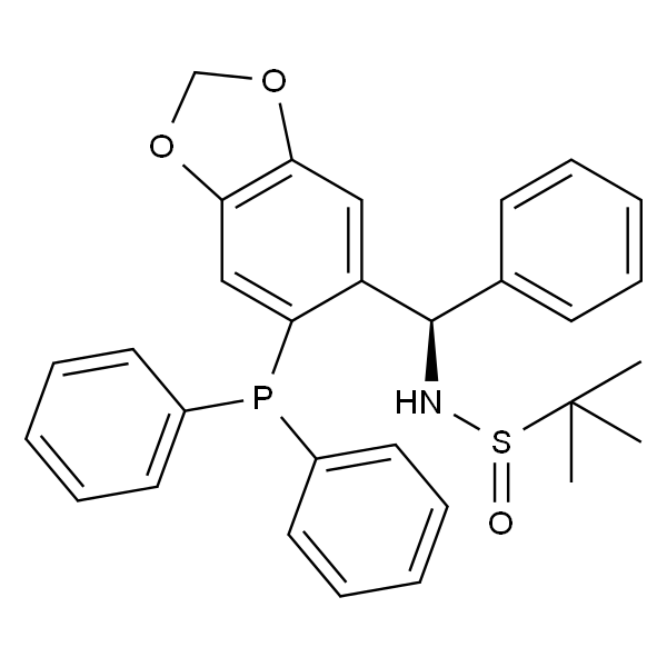 [S(R)]-N-[(R)-[6-(二苯基膦)苯并[d][1,3]-二氧戊环-5基]苯甲基]-2-叔丁基亚磺酰胺