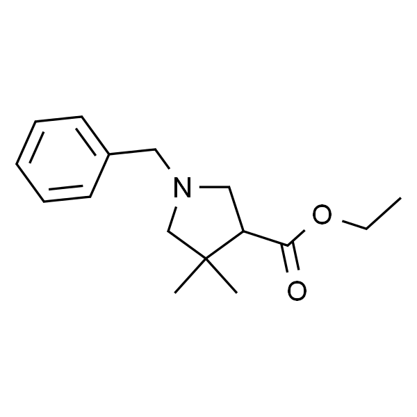 1-苄基-4，4-二甲基吡咯烷-3-羧酸乙酯