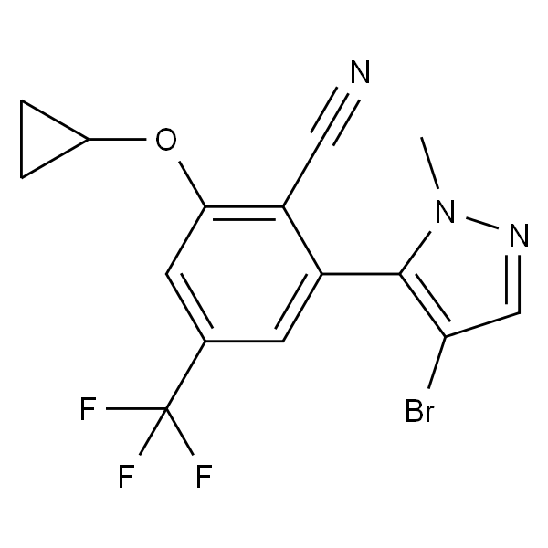 2-(4-溴-1-甲基-1H-吡唑-5-基)-6-环丙氧基-4-(三氟甲基)苄腈